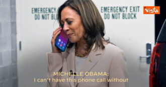 Copertina di Barack e Michelle Obama telefonano a Kamala Harris: “Sarai una presidente fantastica”. Il video dell’endorsement