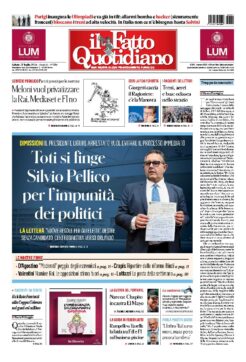 Toti si finge Silvio Pellico per l’impunità dei politici