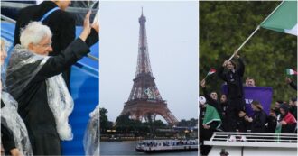 Copertina di Olimpiadi Parigi, alla cerimonia d’apertura il tifo italiano copre i fischi alla squadra d’Israele – La diretta