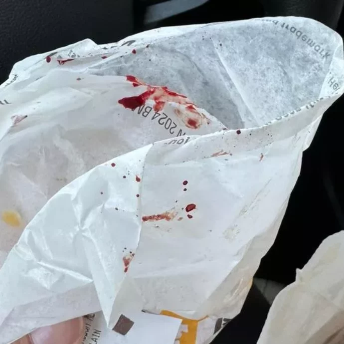 “Ho preso un hamburger per mia figlia, sopra non c’era ketchup ma sangue” l’orribile scoperta di una madre