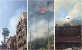 Copertina di Sede Rai di via Teulada evacuata per maxi incendio sul Monte Mario a Roma: salta “Estate In Diretta” – IL VIDEO E LE FOTO