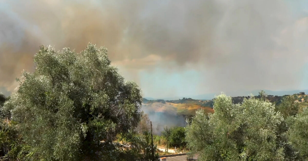 Incendio autostrada 