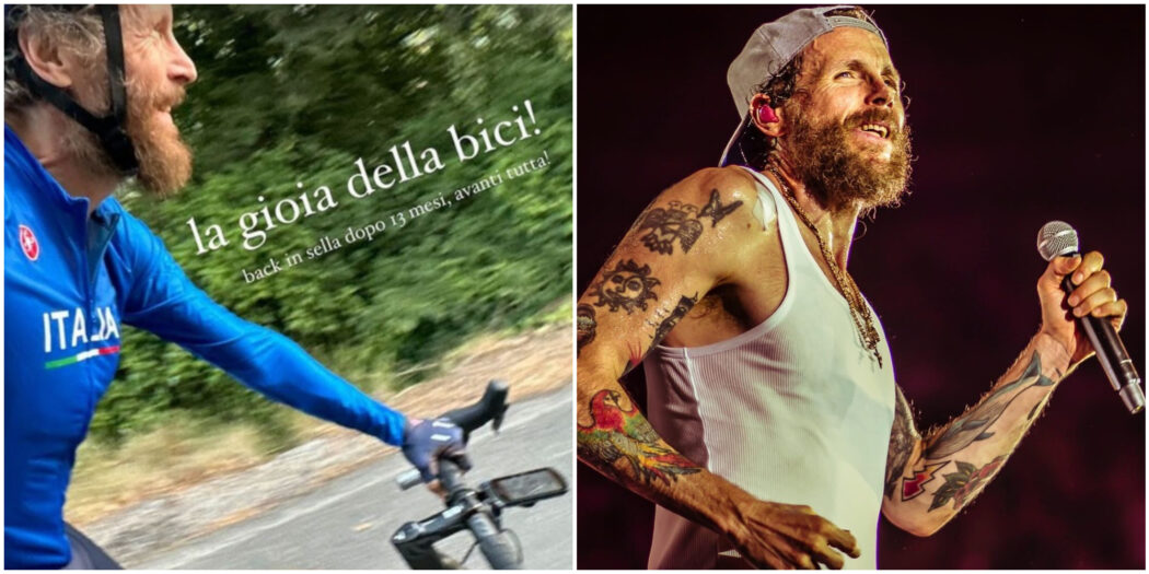 Jovanotti al settimo cielo torna sulla sua bici dopo l’incidente: “Back in sella dopo 13 mesi. Avanti tutta!”