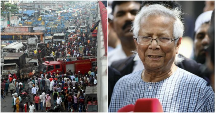 Bangladesh, gli studenti: “Vogliamo il Nobel Yunus alla guida del governo”. Lui accetta: “Onorato”. Altri 109 morti nelle proteste