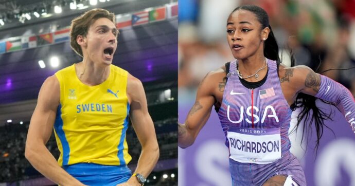 Nel 2018 erano matricole universitarie, ora trionfano alle Olimpiadi:  l'amicizia tra Armand Duplantis e Sha'Carri Richardson - Il Fatto Quotidiano