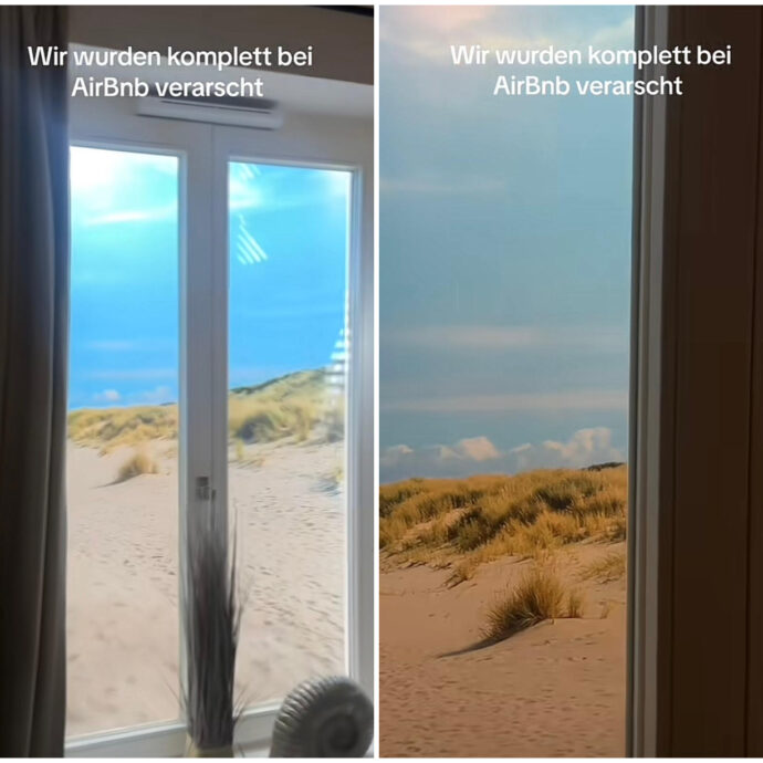 “Siamo stati ingannati alla grande”: influencer trova un poster in casa invece della vista sul mare. Il video di denuncia diventa virale su TikTok