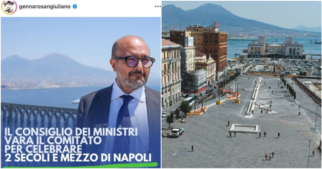 L’ultima gaffe del ministro Sangiuliano che celebra i “due secoli e mezzo” di storia di Napoli. Poi cancella il post