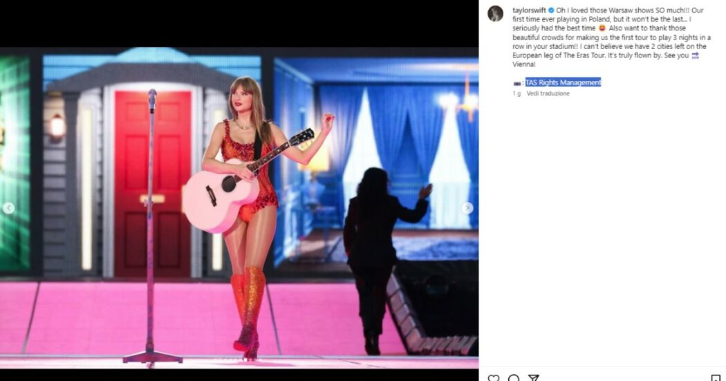 Taylor Swift appoggia Kamala Harris? La “misteriosa” ombra sul palco: i fan ipotizzano un endorsement subliminale