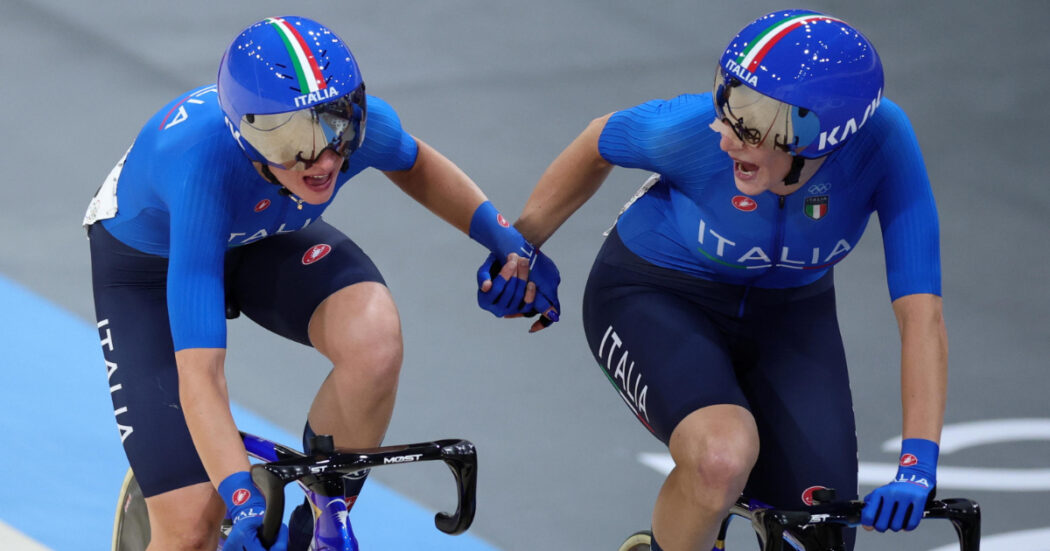 Ciclismo su pista, oro di Consonni e Guazzini nel madison donne. È l’11esima vittoria italiana, battuto lo score di Tokyo