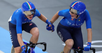 Copertina di Ciclismo su pista, oro di Consonni e Guazzini nel madison donne. È l’11esima vittoria italiana, battuto lo score di Tokyo