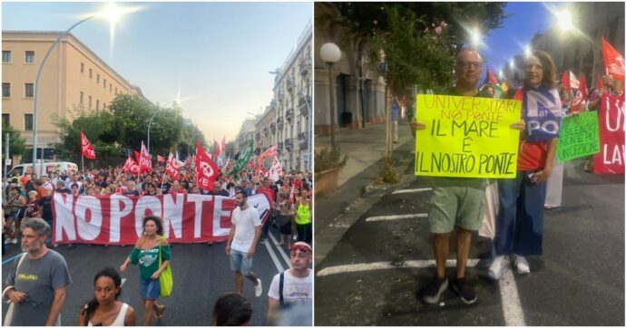 Copertina di “Vogliamo l’acqua, non il Ponte sullo Stretto”. Messina si ribella alla grande opera: in corteo dai giovani ai prof universitari fino allo stilista
