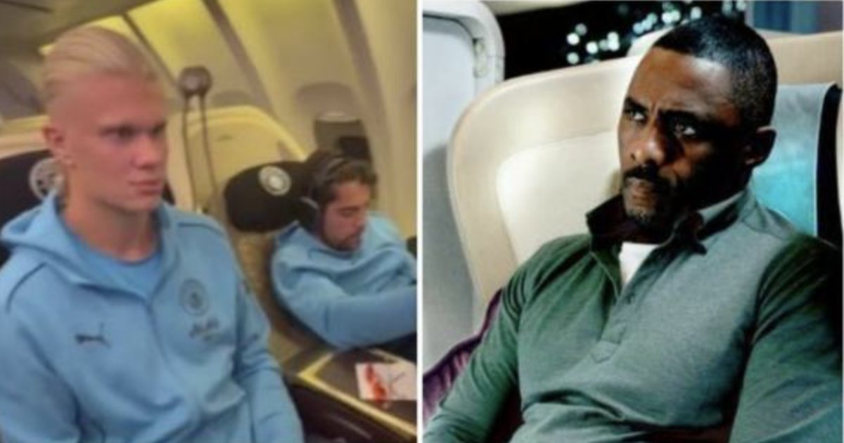 Fissare il vuoto per 7 ore in aereo: cos’è il “raw dogging”, la sfida social lanciata da Idris Elba e Haaland