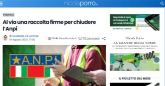 Copertina di Sciogliere l’Anpi? L’ultima trovata della destra per equiparare fascisti e antifascisti