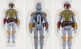 Copertina di Il giocattolo di Boba Fett di “Star Wars-Guerre Stellari” venduto per oltre 1.2 milioni di euro, non era mai stato messo in commercio