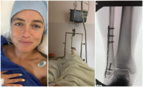 Copertina di Matilde Gioli ricoverata in ospedale con la gamba rotta: “Starò a riposo per un pò. Se vi va scrivetemi titoli di libri e film preferiti”