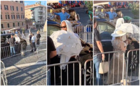 Copertina di “Madonna ha chiesto Coca Cola, aranciate, caffè, cappuccini freddi, e molti frullati di frutta”: la diva della musica pop in un bar in centro a Roma