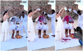 Copertina di La festa per rivelare il sesso del nascituro “sembra una scena del delitto”: doveva ‘piovere’ vernice rosa ma qualcosa è andato storto