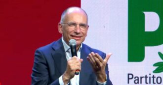 Copertina di Campo largo, l’ex segretario dem Enrico Letta: “Alleanza con Renzi? Mi fido di Elly Schlein”. Poi il sorriso sarcastico