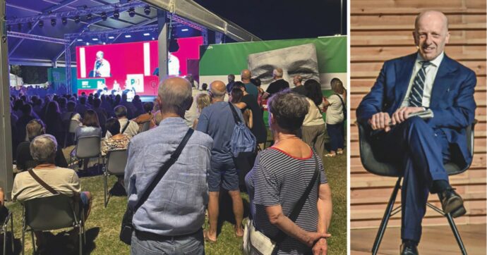 Copertina di “E allora, Ermini?”. Sallusti parla di giustizia alla Festa dell’Unità: sedie vuote e tanta noia