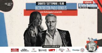 Copertina di Selvaggia Lucarelli intervista Paolo Bonolis. L’incontro alla Festa del Fatto alla Casa del Jazz di Roma. La diretta