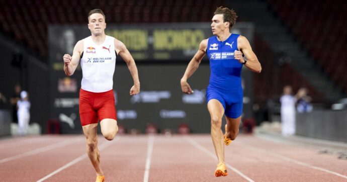 Duplantis non lo fermi: corre i 100m contro Warholm e vince con un tempo pazzesco