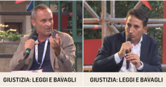 Copertina di Festa del Fatto, Pipitone a Costa: “Perché avete limitato le misure cautelari per i reati dei colletti bianchi?”. La risposta del deputato di Azione