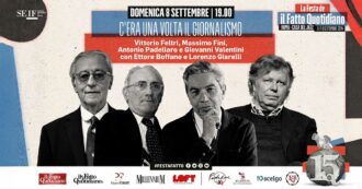 C’era una volta il giornalismo, alla festa del Fatto l’incontro con Vittorio Feltri, Massimo Fini, Antonio Padellaro e Giovanni Valentini