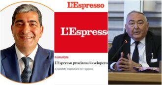 Copertina di L’editore dell’Espresso fa uscire il settimanale nonostante lo sciopero dei giornalisti e cancella dal sito il loro comunicato