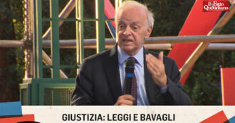 Copertina di Davigo attacca Nordio alla festa del Fatto: “Scrive cose che non stanno né in cielo né in terra”. E spiega perché