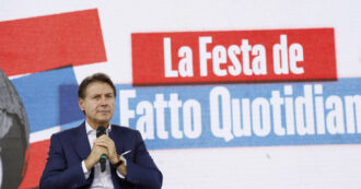 Copertina di Conte alla Festa del Fatto: “Renzi presenza inquinante, non potremmo mai lavorare con lui. Rispetto il ruolo di fondatore di Grillo, ma nel M5s non può esserci un sopraelevato”