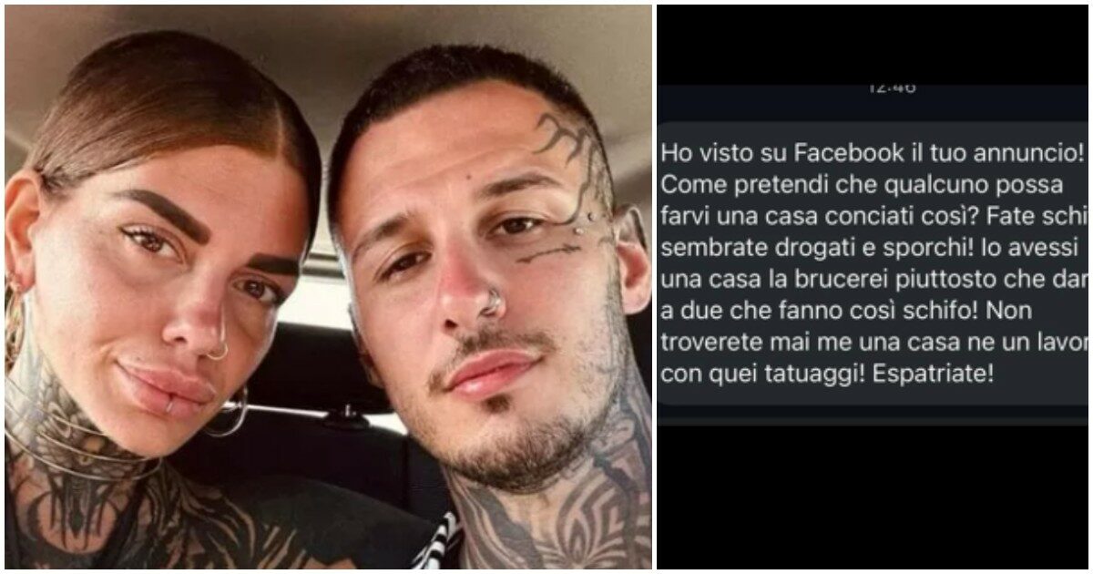 “Non affitto casa ai tatuati, fate schifo. Piuttosto la brucio”. Coppia di tatuatori rimane senza casa, la loro denuncia è virale: “Siete voi il male della società”