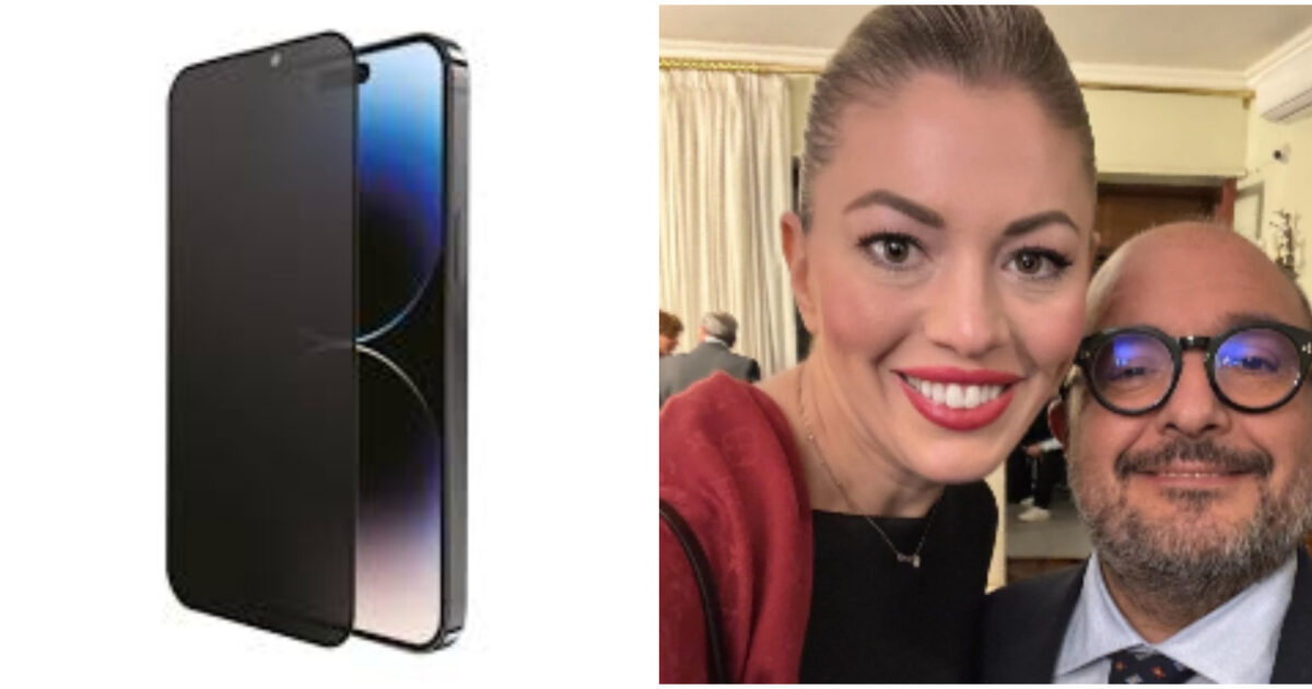 Maria Rosaria Boccia ha regalato la pellicola privacy per il cellulare all’ex ministro della Cultura Sangiuliano: ecco cos’è e come funziona