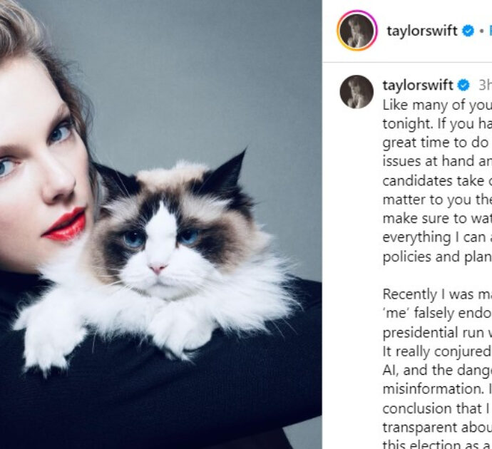 Taylor Swift: “Appoggio Harris. Lei è dotata, Trump è il caos”. La risposta/minaccia del tycoon: “Pagherai un prezzo”. Elon Musk alla cantante: “Ti darò un figlio”