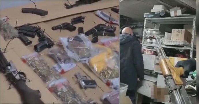 Mafia, sequestrato un arsenale di armi in provincia di Enna: kalashnikov, fucili e pistole nascosti sottoterra e nel magazzino di un bar