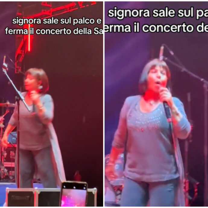 “Siete tre tossici! Pagliacci pervertiti”: una donna furiosa ferma il concerto dei La Sad, ma è una scena già vista. Ecco cosa c’è dietro l’assalto della donna