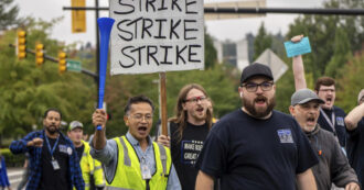 Copertina di I lavoratori di Boeing vanno allo scontro con l’azienda. 30mila in sciopero, chiedono aumenti del 25%