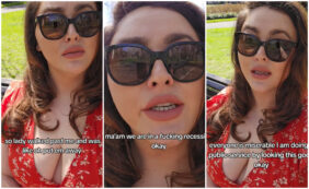 Copertina di “Una signora mi ha detto di coprirmi per la mia scollatura, ma io miglioro la giornata alle persone così”: la TikToker Adriana si sfoga contro gli haters