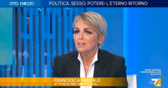 Copertina di Pascale contro Meloni: “Il fatto che sia donna non significa che sia la più brava. Il suo governo? Bocciato, ipocrita dalla doppia morale”. Su La7