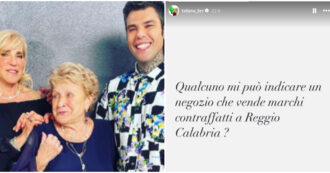 Copertina di “Qualcuno mi può indicare un negozio che vende marchi contraffatti a Reggio Calabria?”: la strana richiesta della madre di Fedez