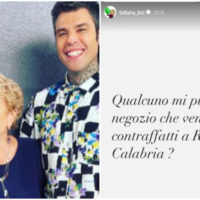 “Qualcuno mi può indicare un negozio che vende marchi contraffatti a Reggio Calabria?”: la strana richiesta della madre di Fedez