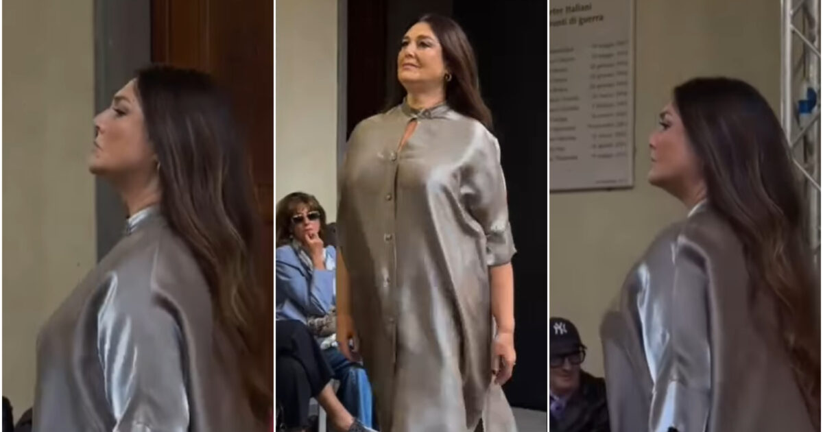 “Oggi così”: Veronica Cozzani sfila alla Fashion Week sotto gli occhi emozionati delle figlie Belen e Cecilia Rodriguez