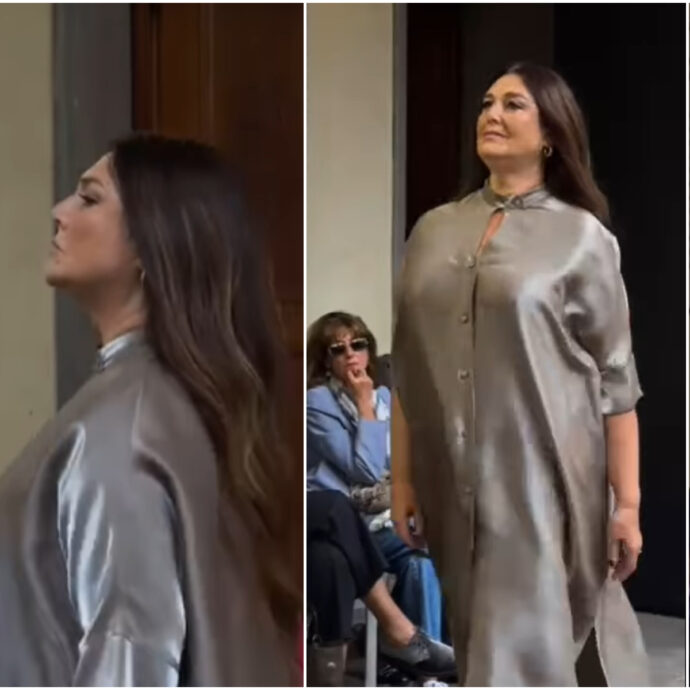 “Oggi così”: Veronica Cozzani sfila alla Fashion Week sotto gli occhi emozionati delle figlie Belen e Cecilia Rodriguez