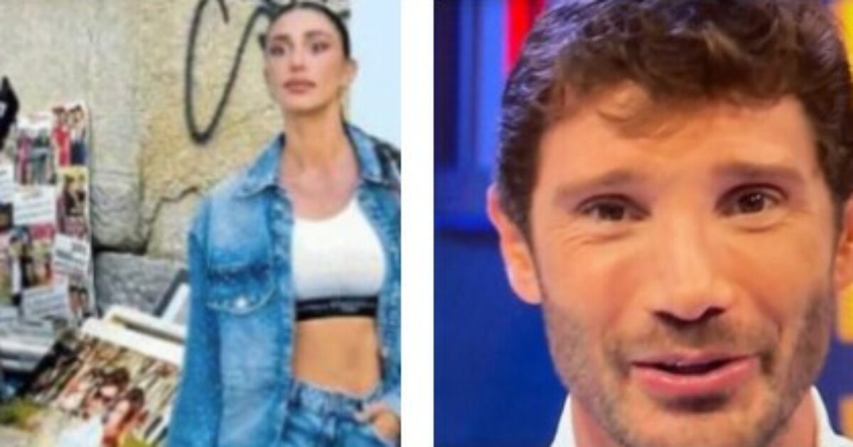 “Sul marciapiede sotto casa di Belen è apparsa una foto gigante con l’ex marito Stefano De Martino: trasloco in vista o rifiuti?”: le foto di Oggi