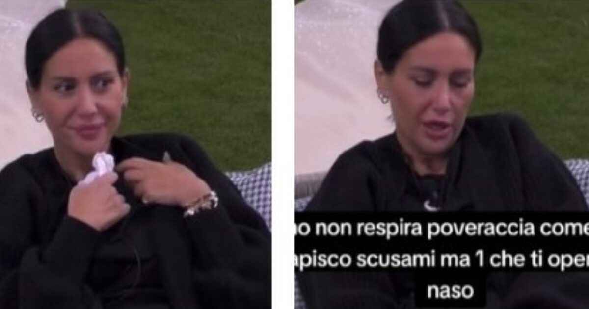 “Come mai porto sempre un fazzoletto dentro al reggiseno? Da quando mi sono rifatta il naso non respiro”: Jessica Morlacchi e la confessione al Grande Fratello