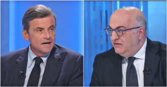 Copertina di Calenda a La7: “Esodo da Azione? Hanno detto ‘peste e corna’ del governo e poi vanno in maggioranza”. Sechi: “Perché non se ne va lei?”