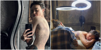 Copertina di “Garuda, colui che è un leone fino alla fine”: l’attrice Kasia Smutniak mostra il suo nuovo tatuaggio sui social. Una dedica al suo ex Pietro Taricone?