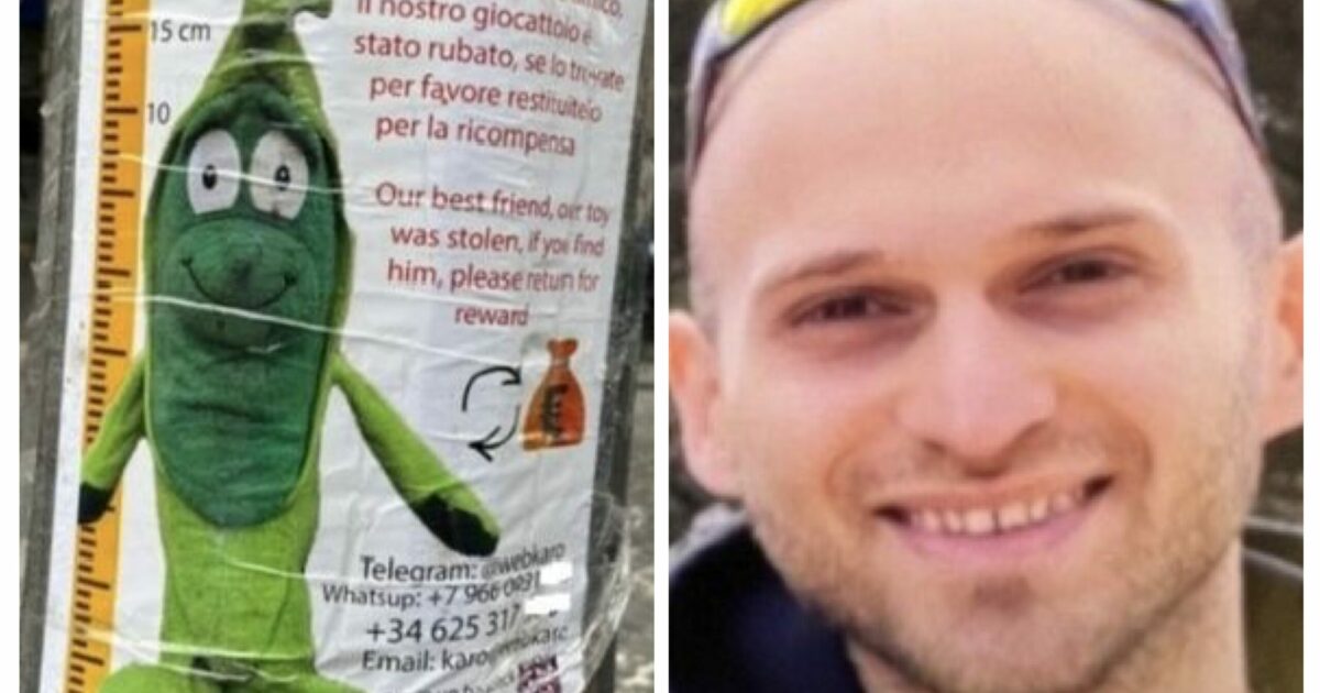 “Ventimila euro a chi ci riporta il pupazzo-pisellino Goroshek, è simbolo del nostro amore”: l’annuncio della famiglia derubata a Trastevere è virale