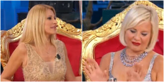 Copertina di Adriana Volpe e Antonella Elia e la lite furiosa a BellaMà: “Siamo amiche. Perché fai la iena?”. La replica: “Ma non è vero, non siamo mai state a cena insieme”