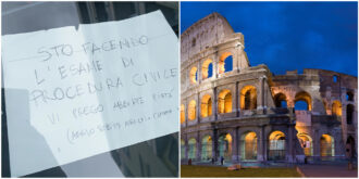 Copertina di “Sto facendo l’esame di procedura civile. Abbiate pietà”: parcheggia male l’auto, ma si giustifica con un messaggio sul cruscotto