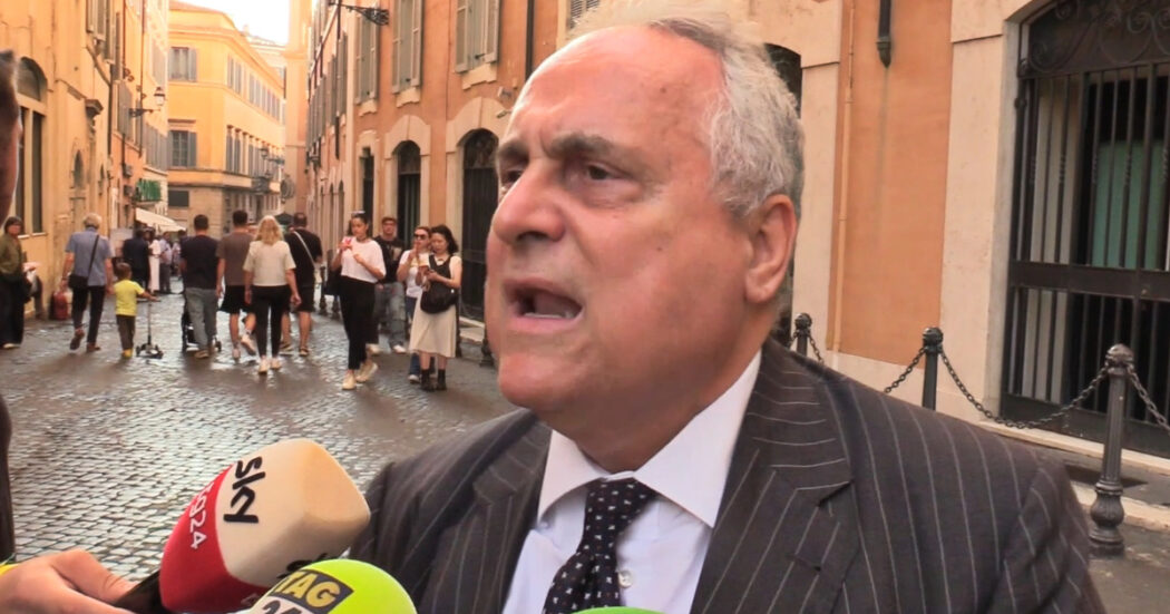 Falconiere Lazio, Lotito furioso da Cruciani: “Parenzo, fatti mandare al manicomio. Più grave il saluto romano? A casa mia no”